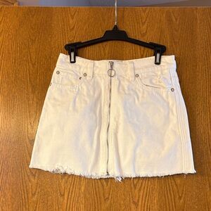 We The Free White Mini Skirt